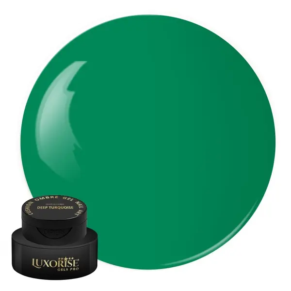 Gel UV Nail Art Babyboomer LUXORISE Cushion Ombre Velvet - Deep Turquoise, 2ml