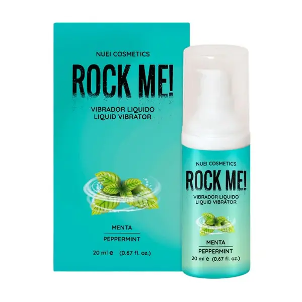 Gel Vibrator Nuei - Rock Me, pentru stimulare clitoris si excitare, menta, 20ml (PTS)