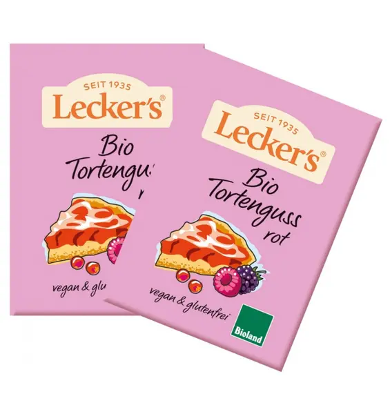 Gelatina vegana rosie fara gluten 2x10g, eco - 20 g