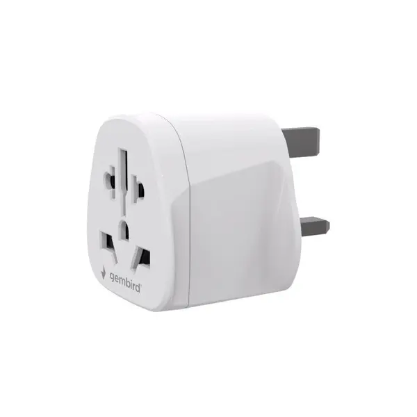 GEMBIRD Adaptor de putere Gembird A-AC-UKMINTF, 10 A, pentru UK, Alb