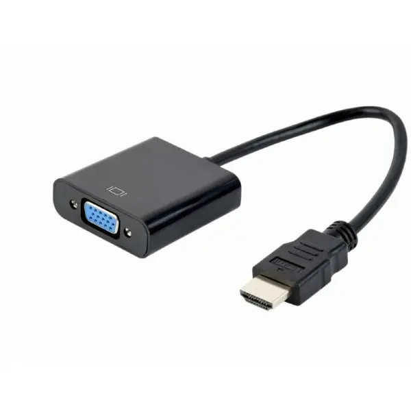 GEMBIRD Adaptor Gembird, HDMI male - VGA female, 15 cm, Black