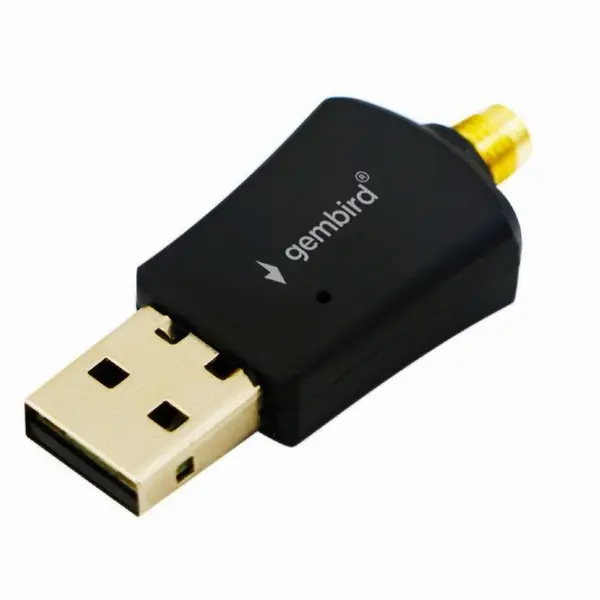 GEMBIRD Adaptor retea Gembird , extern, USB 2.0, suporta pana la 802.11n 300 Mbps, antena detasabila