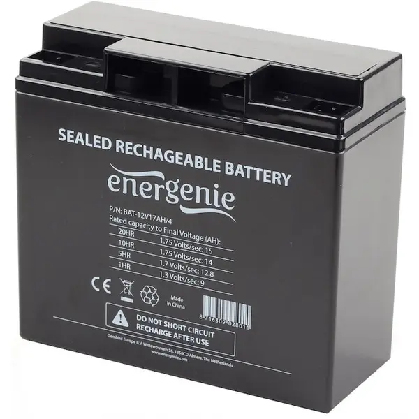 GEMBIRD Baterie UPS, Gembird, 12 V, 17 Ah, Negru