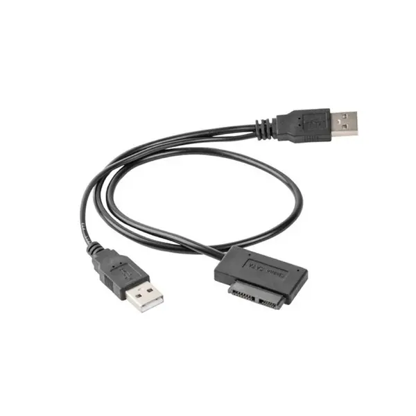 GEMBIRD CABLU 2 X USB LA SLIM SATA HDD 0.5M, GEMBIRD A-USATA-01