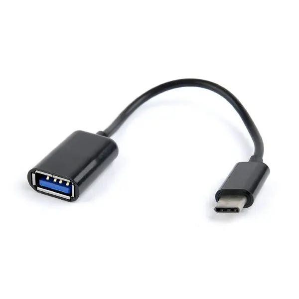 GEMBIRD CABLU adaptor OTG GEMBIRD, pt. smartphone, USB 2.0 Type-C (T) la USB 2.0 (M), 16cm, asigura conectarea telef. la o tastatura, mouse, HUB, stick, etc., negru