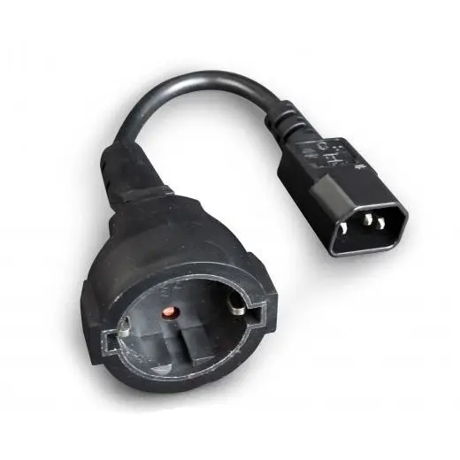 GEMBIRD CABLU ALIMENTARE C14 tata la Schuko mama, Gembird PC-SFC14M-01