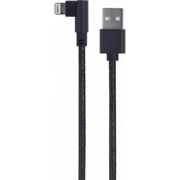 GEMBIRD Cablu alimentare si date Cablexpert, USB 2.0 (T) la tip Lightning (T), 0.2m, Negru, CC-USB2-AMLML-0.2M