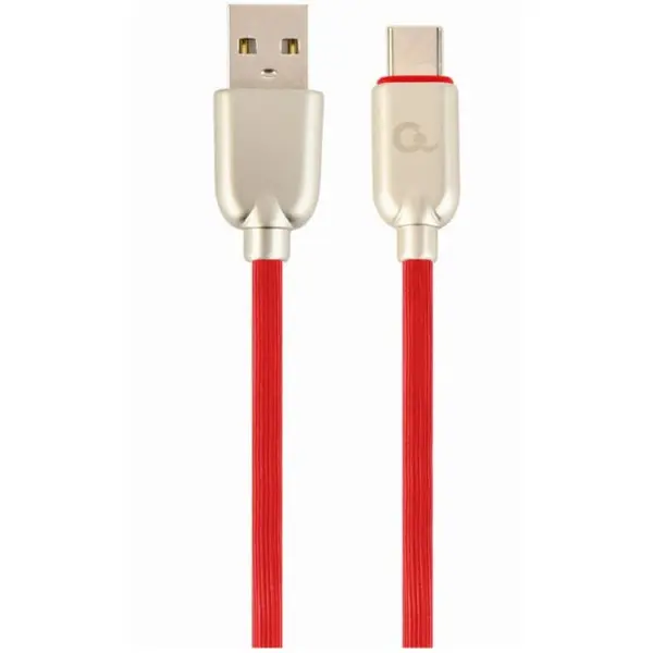 GEMBIRD Cablu alimentare si date Gembird, USB 2.0 (T) la USB 2.0 Type-C (T), 2m, Rosu, CC-USB2R-AMCM-2M-R