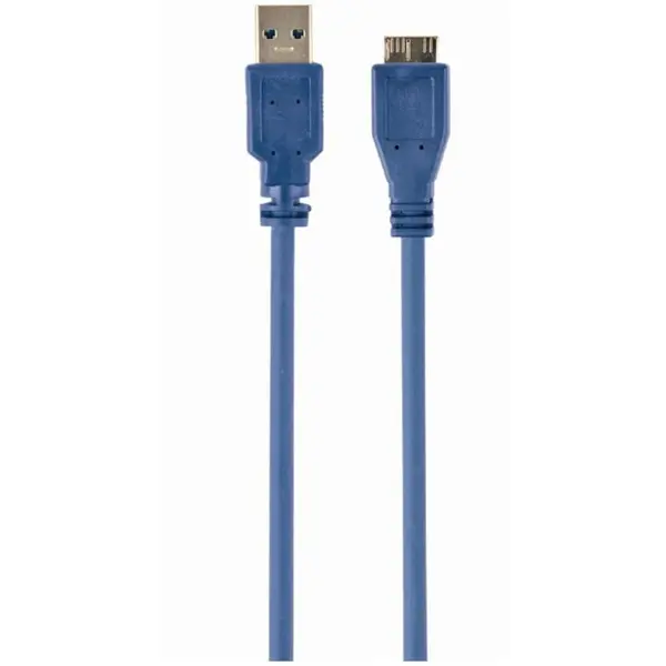GEMBIRD Cablu alimentare si date Gembird, USB 3.0 (T) la Micro-USB 3.0 (T), 0.5m, Albastru, CCP-mUSB3-AMBM-0.5M