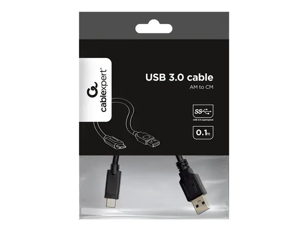 Gembird Cablu de Date Incarcare Gembird pentru Smartphone USB 3.0 (T) la USB 3.1 Type-C (T) 36W 1M Negru (CCP-USB3-AMCM-1M)