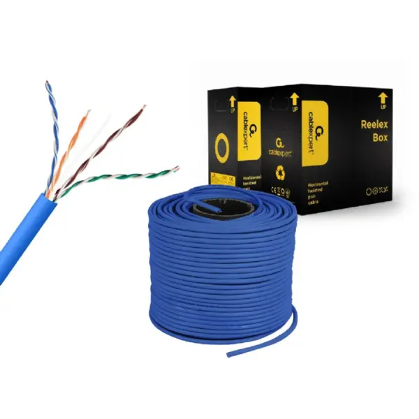 GEMBIRD Cablu de retea Gembird UPC-5004E-SOL-B, UTP, Cat5e, 305m, Albastru