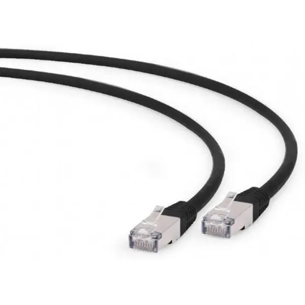 GEMBIRD Cablu patchcord gembird rj45, cat. 6 a,ftp, lszh, 0.25m, black