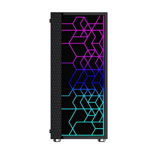 GEMBIRD Carcasa PC Gembird Fornax 2500 ATX, iluminare aRGB, Middle Tower, Fara sursa, Negru
