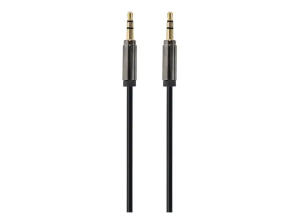 GEMBIRD CCAP 444 1M - Cablu Audio 3.5mm Stereo Jack-Jack, 1m, Negru