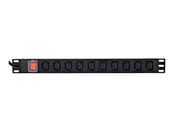 GEMBIRD EG PDU 10C132C19 - PDU 1U, 10 C13, 16A, C19 Plug, 2m, 3500W