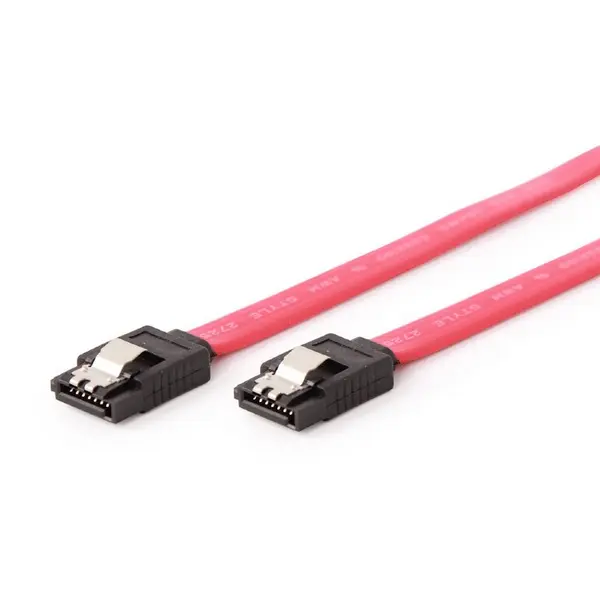 GEMBIRD Gembird Serial ATA III 10 cm Data Cable, metal clips, red