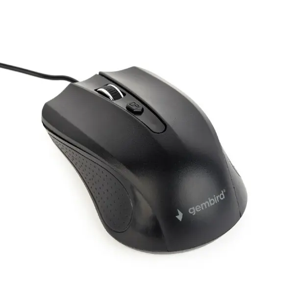 GEMBIRD Mouse GEMBIRD MUS-4B-01L, optic, cu fir, 1200 DPI, Negru