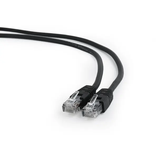 GEMBIRD PATCH CORD UTP GEMBIRD Cat6, cupru-aluminiu, 0.5 m, Negru, AWG26, PP6U-0.5M/BK