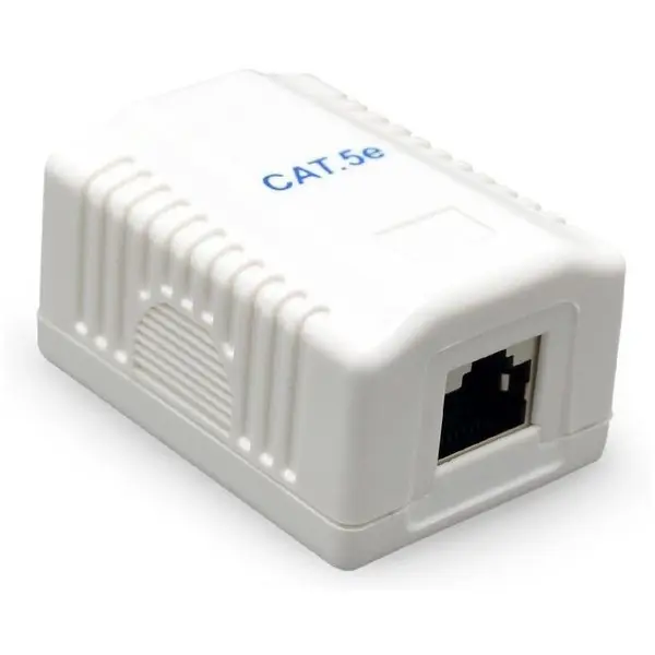 GEMBIRD PRIZA RJ45 GEMBIRD Cat5e. pt. UTP, 1 x RJ45, include kit montare, white, NCAC-1U5E-01