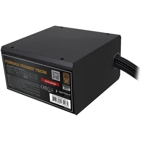 GEMBIRD Sursa alimentare Gembird Fornax Power, 750 W, 80 Plus Bronze, Active PFC, 20+4 Pin ATX