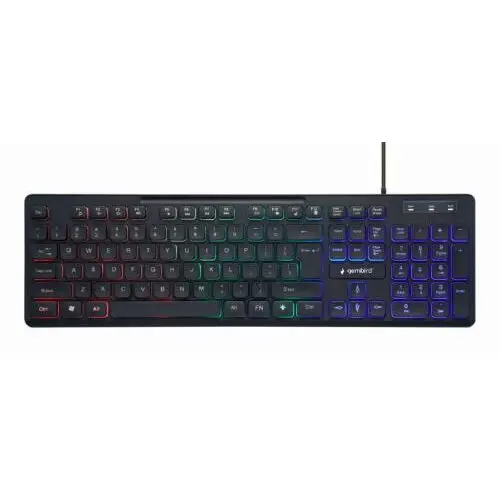 GEMBIRD Tastatura Gembird KB-UML-02, cu cablu, iluminata, negru, US layout