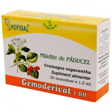 Gemoderivat 1 DH Mladite de paducel 30 monodoze