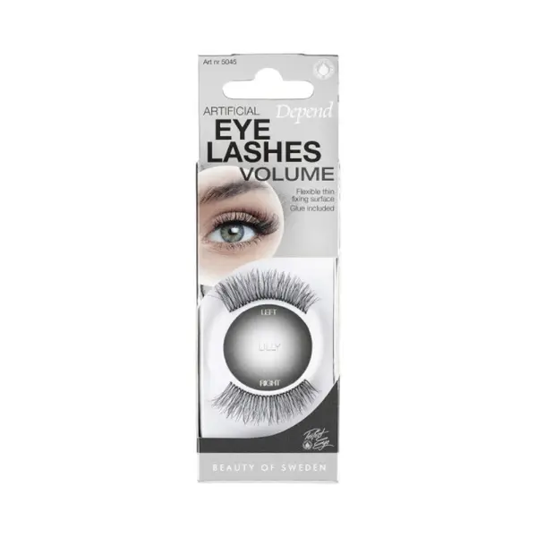 Gene False Banda cu Adeziv, Lilly, Volume Depend, Negre