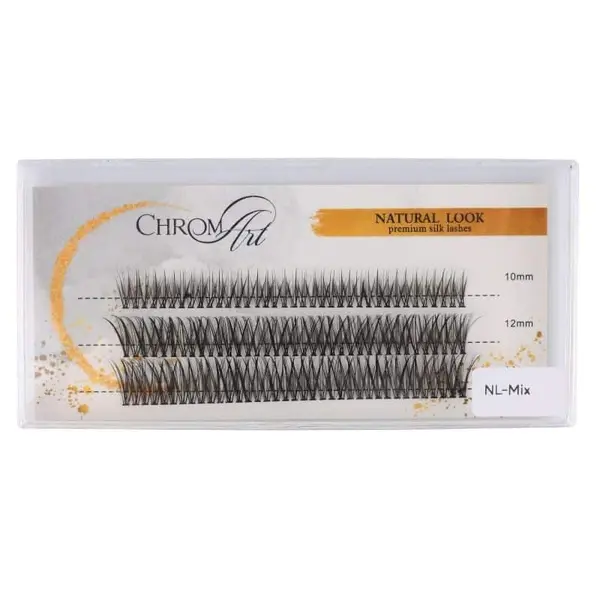 Gene false smocuri ChromArt Premium Silk Lashes - Natural Look Mix
