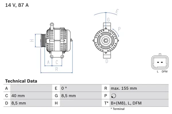 Generator / Alternator BOSCH 0 986 042 720