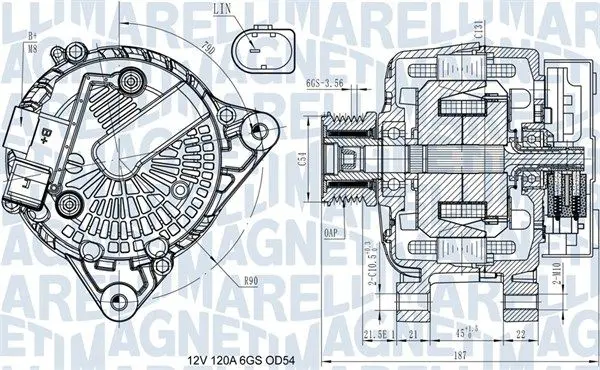 Generator / Alternator MAGNETI MARELLI 063731545910