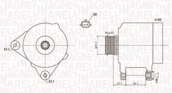 Generator / Alternator MAGNETI MARELLI 063731860010