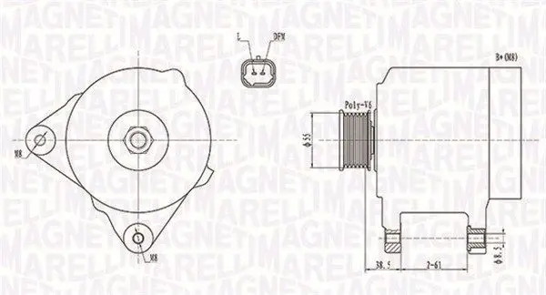 Generator / Alternator MAGNETI MARELLI 063732043010