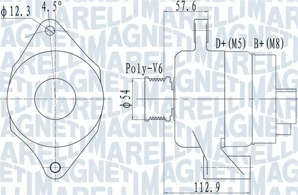Generator / Alternator MAGNETI MARELLI 063732050010