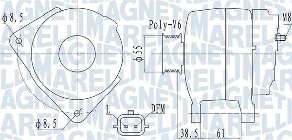 Generator / Alternator MAGNETI MARELLI 063732098010
