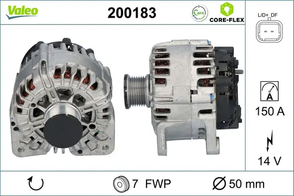 Generator / Alternator VALEO CORE-FLEX 200183