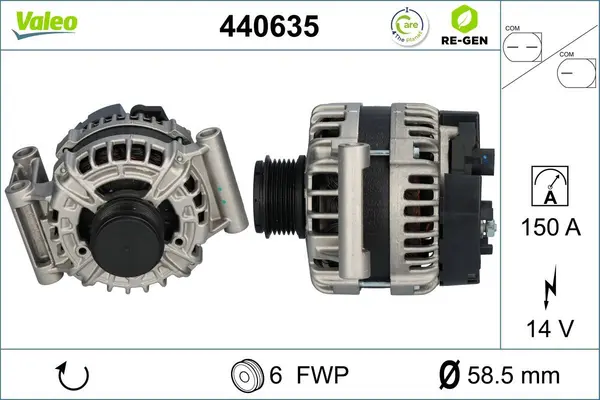 Generator / Alternator VALEO RE-GEN REMANUFACTURED 440635
