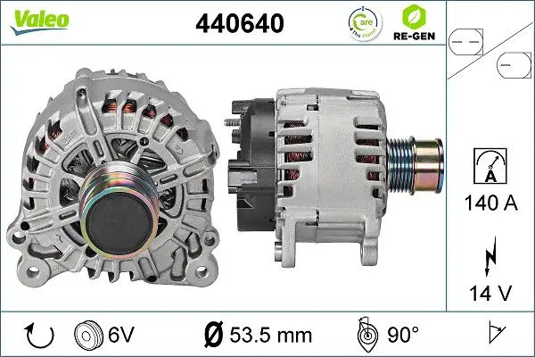 Generator / Alternator VALEO RE-GEN REMANUFACTURED 440640