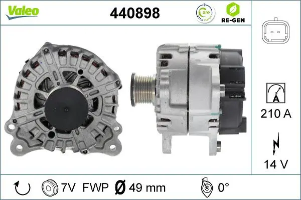 Generator / Alternator VALEO RE-GEN REMANUFACTURED 440898