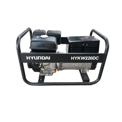 Generator de curent electric monofazat cu sudura Hyundai HYKW220DC-M, 5 kVA, 15 CP, pornire mecanica