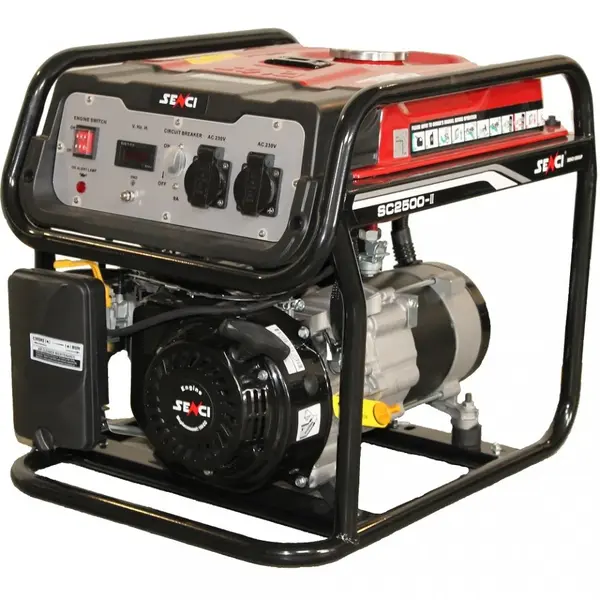 Generator de curent monofazat 2.2kW, Senci SC-2500 Top - AVR inclus, motor benzina