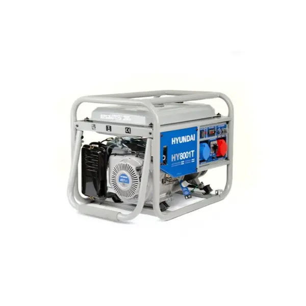 Generator de curent portabil trifazic, 7.8 kW - Hyundai HY8001T