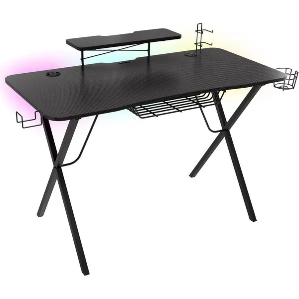 Genesis Birou Gaming Genesis Holm 300 RGB, 60 kg, Negru