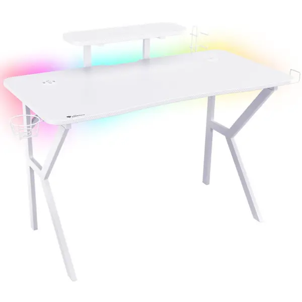 Genesis Birou gaming Genesis Holm 320 RGB, alb