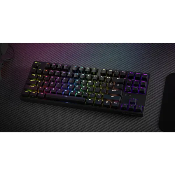 Genesis GENESIS THOR 404 TKL RGB Mechanical Gaming Keyboard, Kailh Box Brown V2 Switch, US Layout, Wired, Black