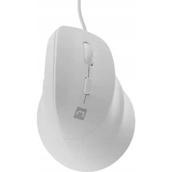 Genesis Mouse Natec Crake 2 Pro Vertical, iluminare RGB, Wired, Alb