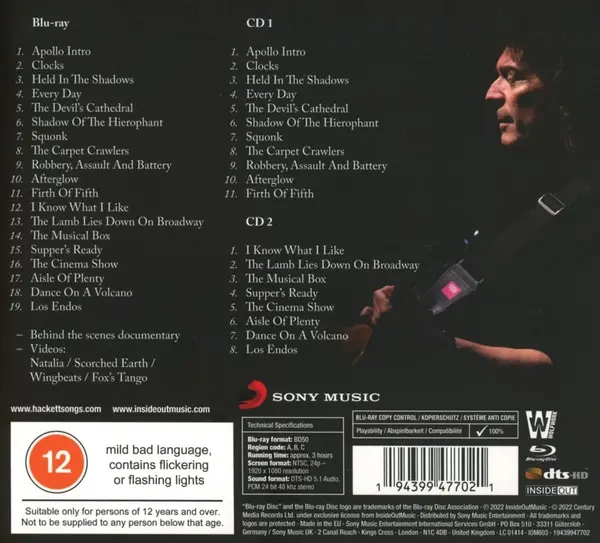 Genesis Revisited Live: Seconds Out & More (Blu-ray + 2CD) | Steve Hackett