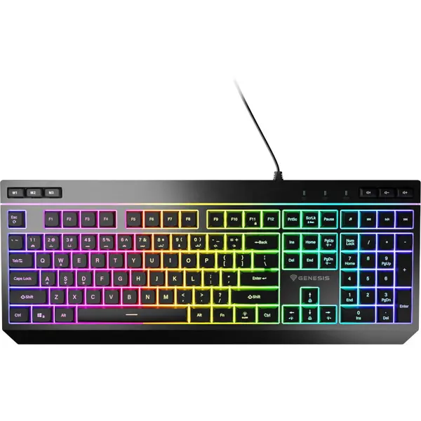 Genesis Tastatura gaming cu fir Genesis RHOD 530, RGB, Negru