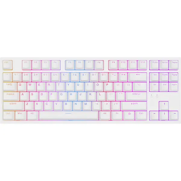 Genesis Tastatura Gaming Genesis Thor 404 TKL RGB, cu fir, lungime cablu 1.8 m, Alb