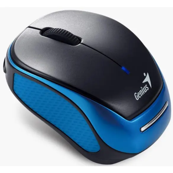genius MOUSE Genius, Micro Traveler 9000R, Pt. PC sau NB, wireless 2.4GHz, Infrarosu, 1200 dpi, Butoane-scroll 3-1, Albastru, 31030020401