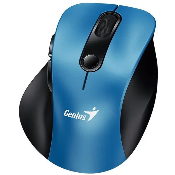 genius MOUSE wireless Genius, Ergo 9000S, Pt. PC sau NB, BT5.0 + 2.4GHz, Optic, 2400 dpi, Butoane-scroll 6-1, Albastru, 31030038401